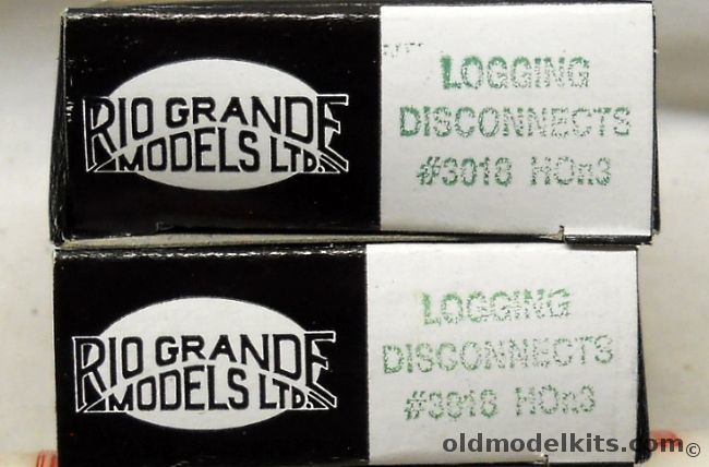 Rio Grande Models 1/87 TWO Logging Disconnect Kits - HO Craftsman Models, 3018 plastic model kit